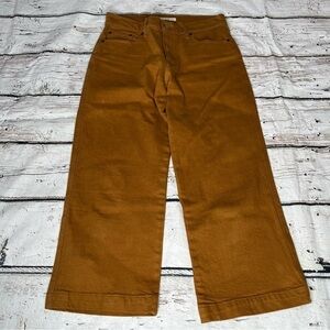 Lucky Brand Mid Rise Crop Wide Leg Jeans Size 2/26